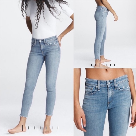 Rag & Bone Cate Mid-Rise Skinny Jeans – Light Blue, Size 26 - Picture 1 of 16
